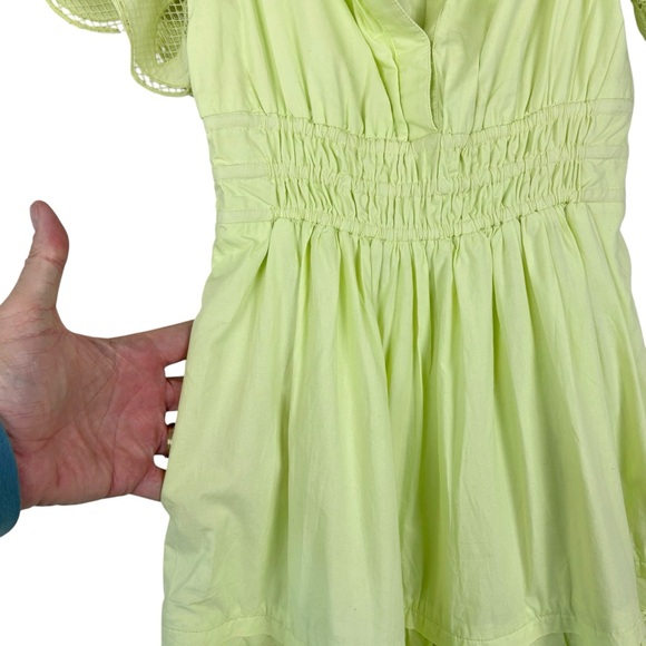 Anthropologie The Somerset Maxi Dress Cutwork Edition Green XXS Petite - Picture 6 of 13